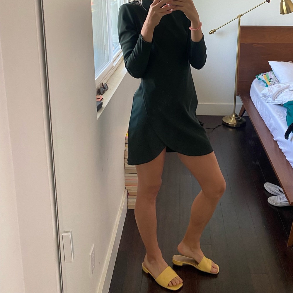 Topshop Mini Dress Dark Green US8